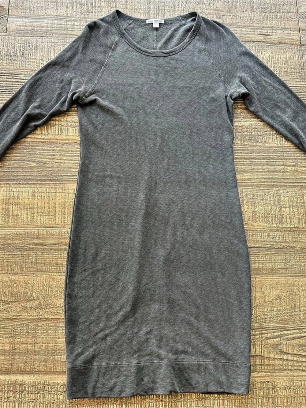 James Perse Standard James Perse dress Long Sleeve Mini Dress in Gray Size 2